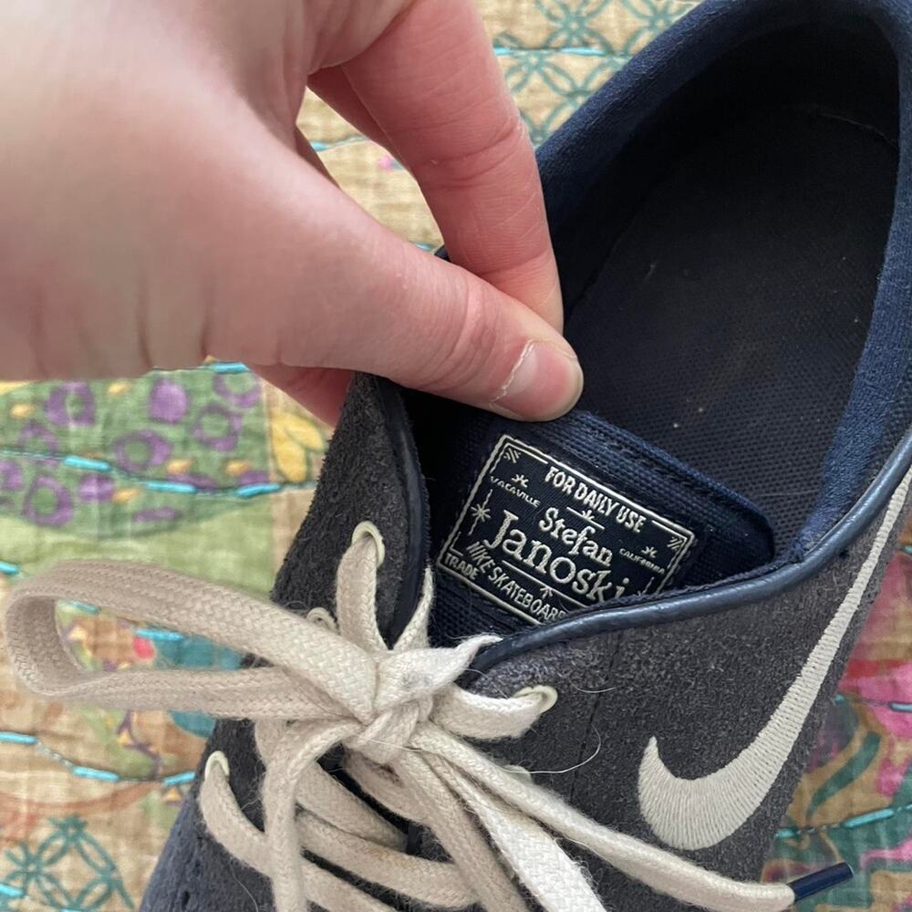 Nike Sb Stefan Janoski Navy Skateboarding Tennis Shoes View 3